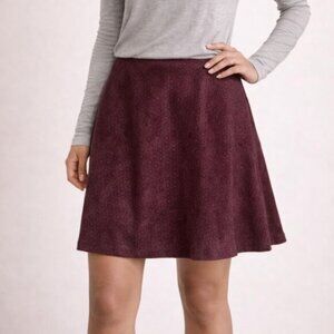 Express Cut Out Burgundy Skirt 4